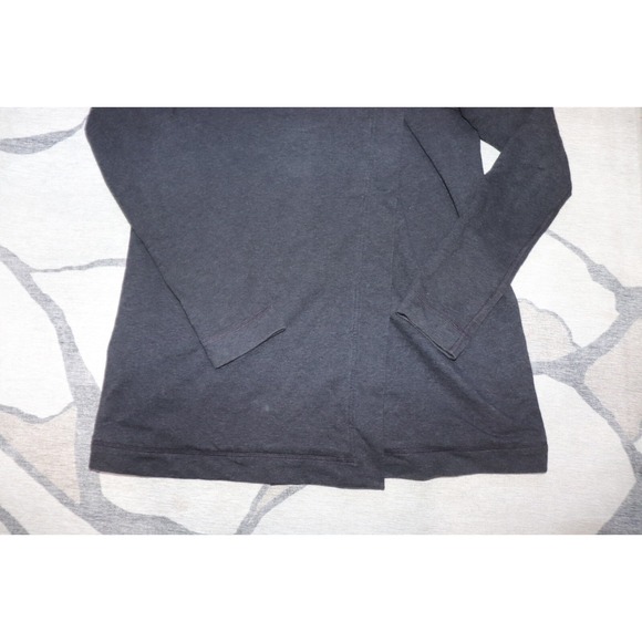 Lululemon Grey Method Wrap Asymmetrical Zip Cowl Neck Jacket size 4 - Picture 3 of 5